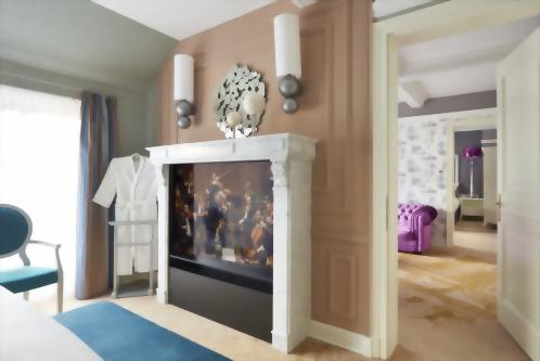 The La Traviata Two Bedroom Terrace Suite consists of 3 rooms, a parlor with a dining table, and two bedrooms, each with a European King Bed.